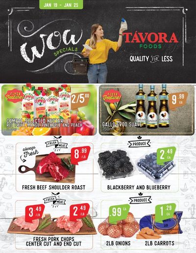 Tavora Foods Flyer January 19 to 25