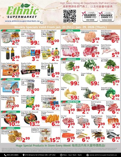 Ethnic Supermarket (Milton) Flyer January 23 to 29
