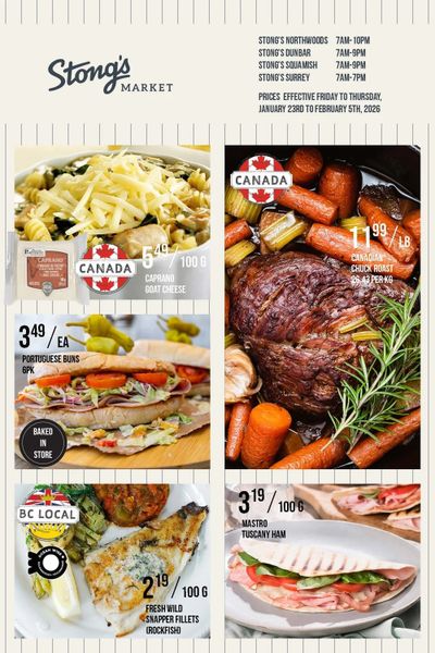 Stong's Market Flyer January 23 to February 5