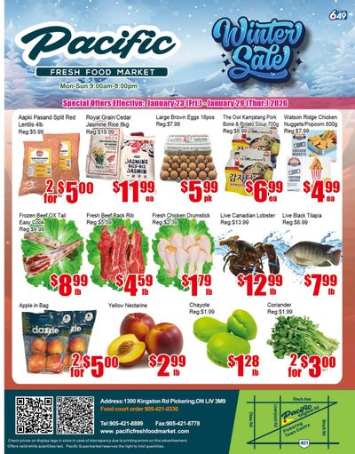 Pacific Fresh Food Market (Pickering) Flyer January 23 to 29