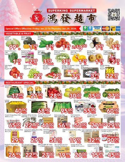 Superking Supermarket (North York) Flyer January 23 to 29