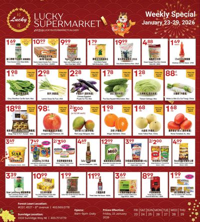 Lucky Supermarket (Calgary) Flyer January 23 to 29