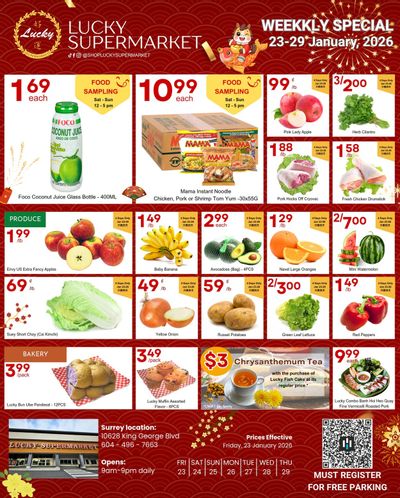 Lucky Supermarket (Surrey) Flyer January 23 to 29
