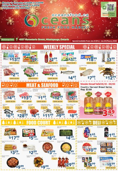 Oceans Fresh Food Market (Mississauga) Flyer January 23 to 29