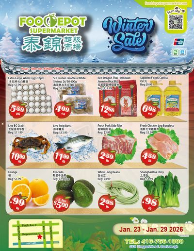 Food Depot Supermarket Flyer January 23 to 29