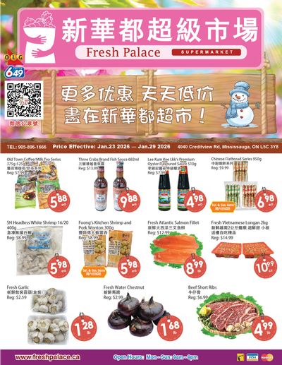 Fresh Palace Supermarket Flyer January 23 to 29