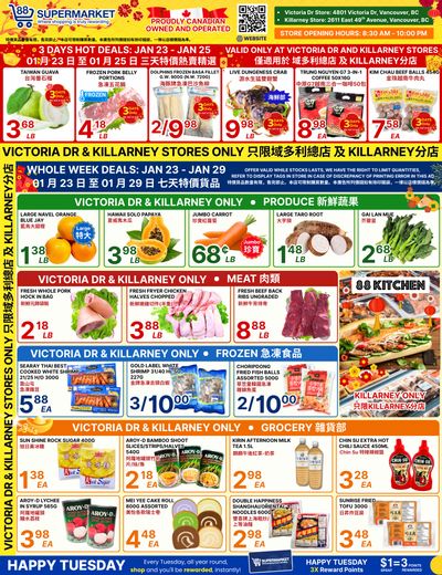 88 Supermarket Flyer January 23 to 29