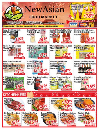 New Asian Food Market Flyer January 23 to 29