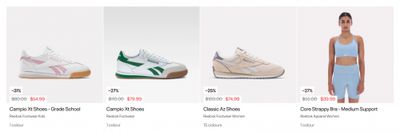 Reebok Canada: Sale up to 31% off