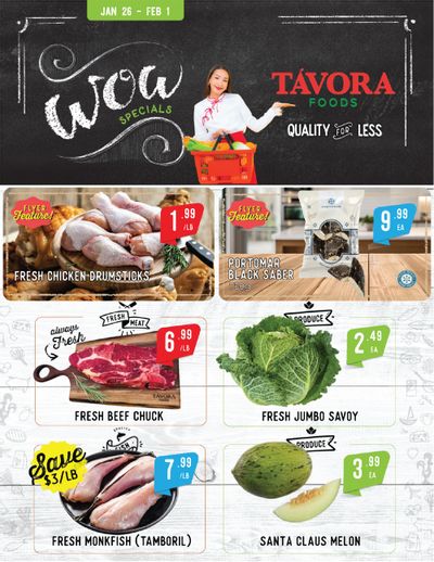 Tavora Foods Flyer January 26 to February 1