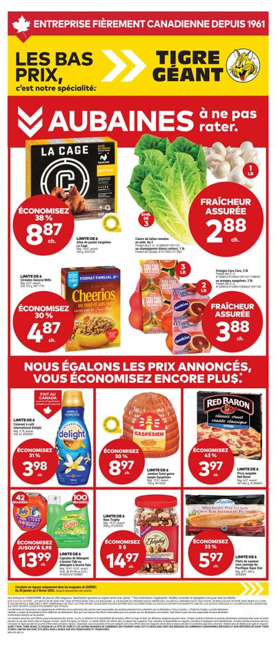 Tigre Géant Flyer January 28 to February 3