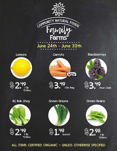 Community Natural Foods Flyer June 24 to 30