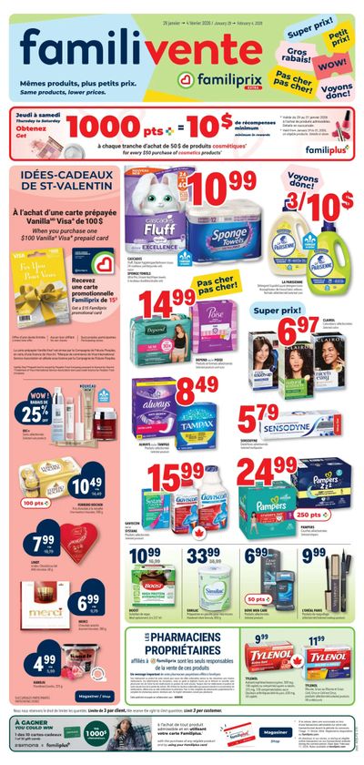 Familiprix Extra Flyer January 29 to February 4