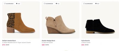 TOMS Canada: End of Season Clearance up to 70% off