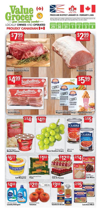 Value Grocer Flyer January 29 to February 4