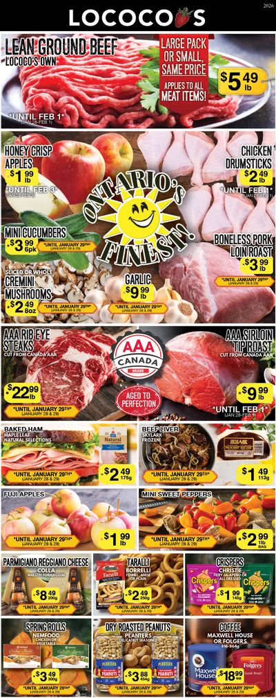 Lococo's Flyer January 28 and 29