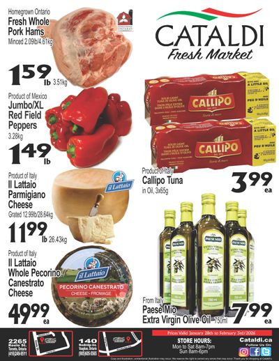 Cataldi Fresh Market Flyer January 28 to February 3