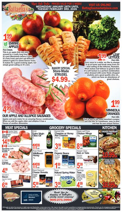 Battaglia's Marketplace Flyer January 28 to February 3