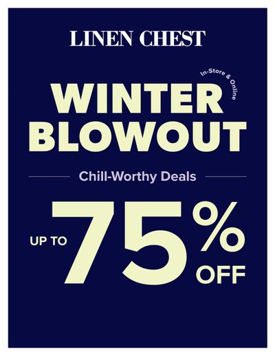 Linen Chest Flyer January 28 to February 24