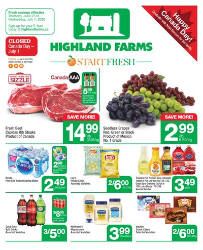 Highland Farms Flyer June 25 to July 1