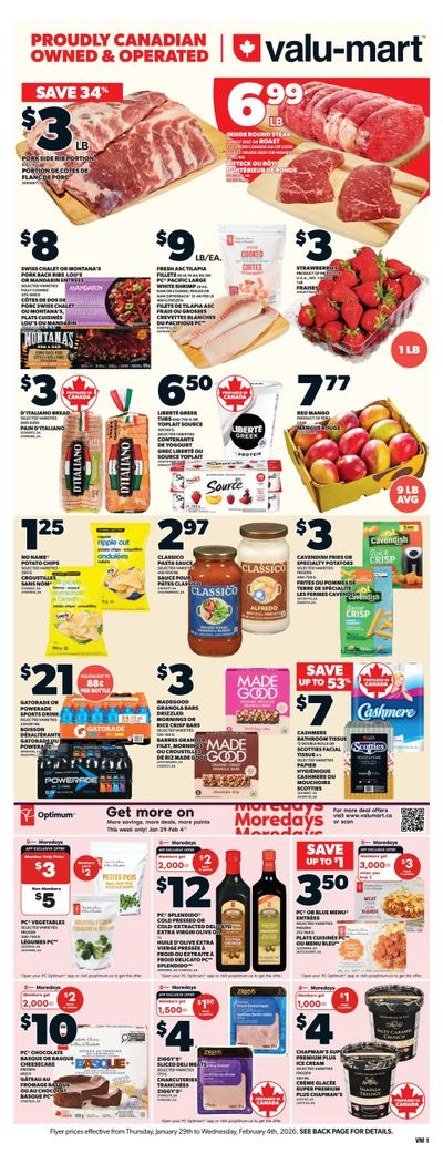 Valu-mart Flyer January 29 to February 4