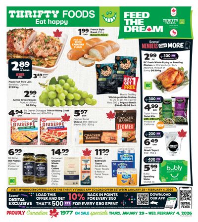 Thrifty Foods Flyer January 29 to February 4