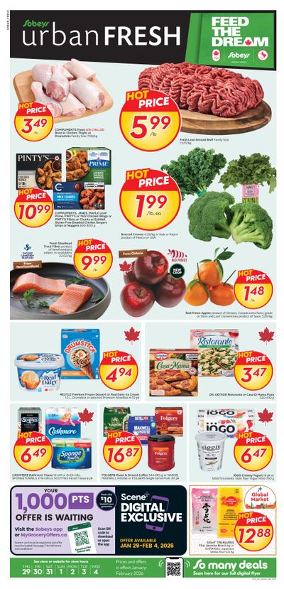 Sobeys Urban Fresh Flyer January 29 to February 4