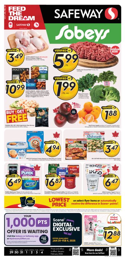 Sobeys/Safeway (SK & MB) Flyer January 29 to February 4