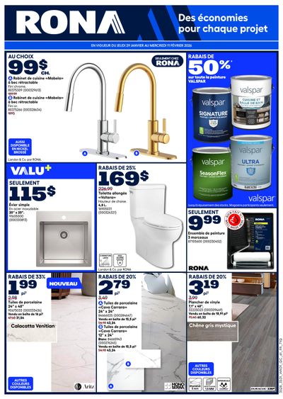 Rona & Rona+ (QC) Flyer January 29 to February 11