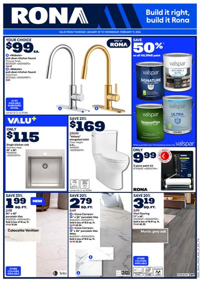 Rona & Rona+ (Atlantic) Flyer January 29 to February 11