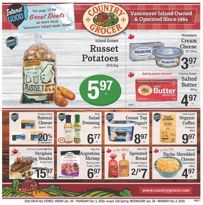 Country Grocer Flyer January 30 to February 5