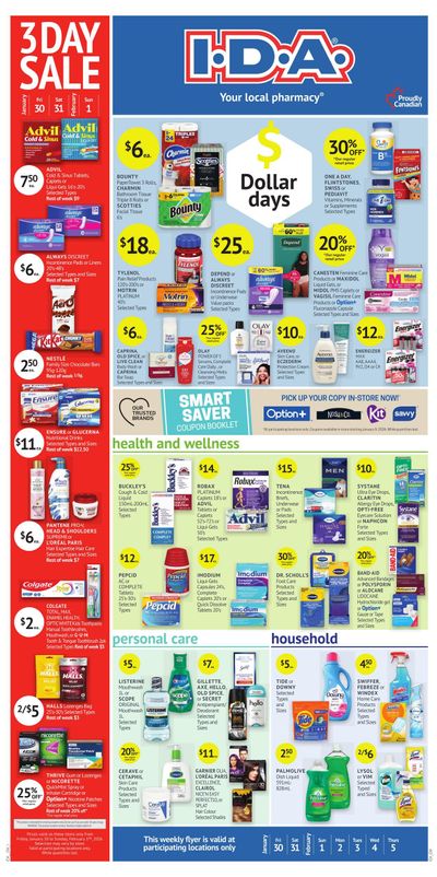 I.D.A. Flyer January 30 to February 5