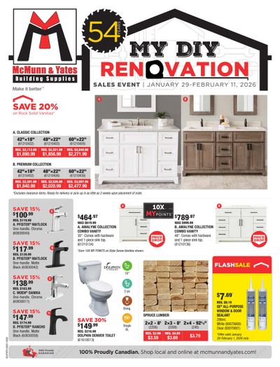 McMunn & Yates Building Supplies Flyer January 29 to February 11