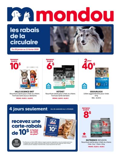 Mondou Flyer January 29 to February 11