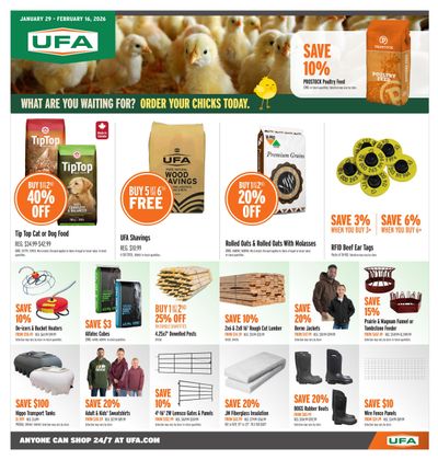 UFA Co-operative Limited Flyer January 29 to February 16