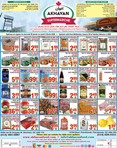 Akhavan Supermarche Flyer January 28 to February 3