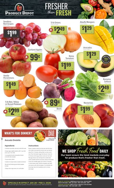 Produce Depot Flyer January 28 to February 3