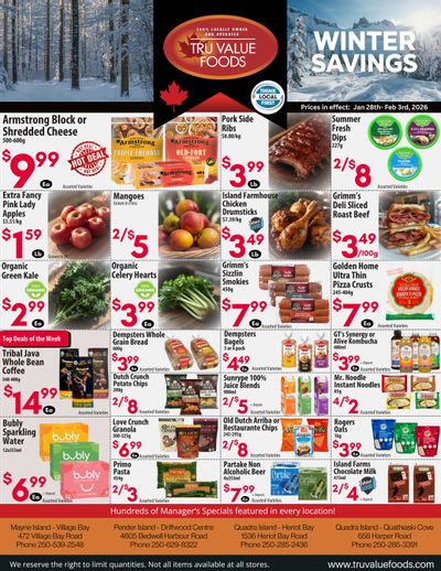 Tru Value Foods Flyer January 28 to February 3