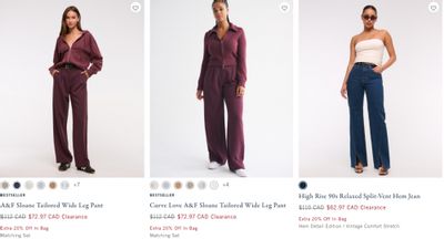 Abercrombie & Fitch Canada: Save up to 60% on Clearance + Extra 20% off