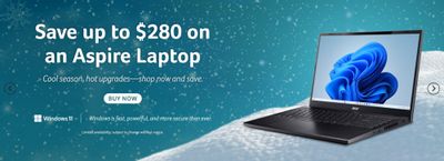 Acer Canada: Save up to $280 on Acer Aspire Laptops + More