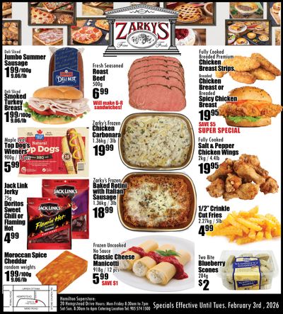 Zarky's Flyer January 28 to February 3