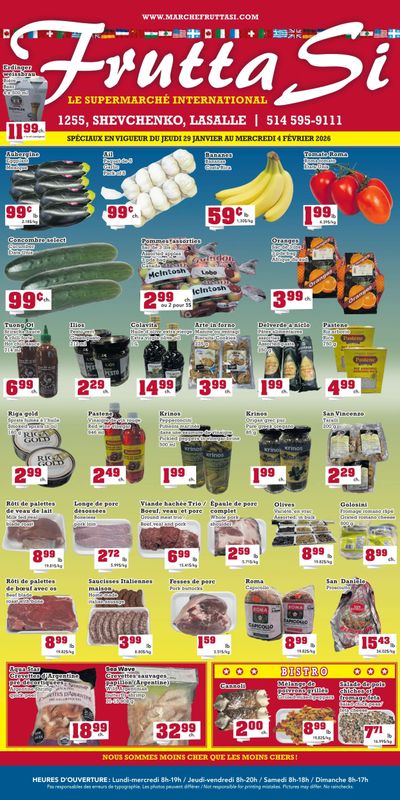 Frutta Si Flyer January 29 to February 4