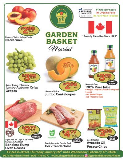 The Garden Basket Flyer January 29 to February 4