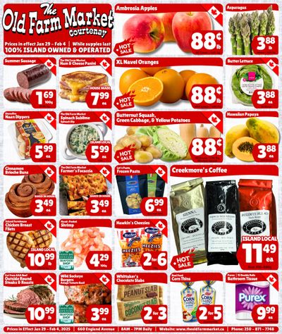 The Old Farm Market (Courtenay) Flyer January 29 to February 4