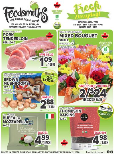 Foodsmiths Flyer January 29 to February 12