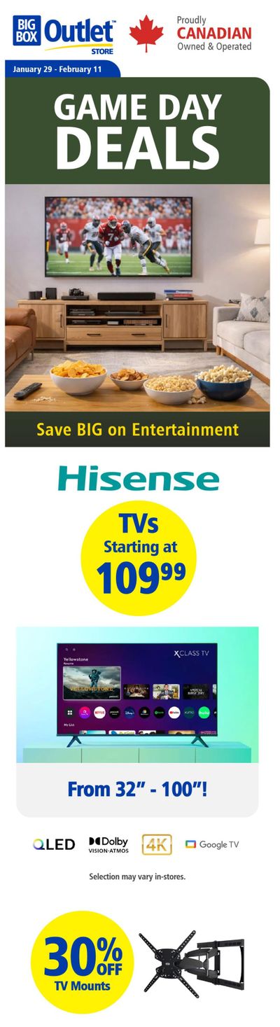 Big Box Outlet Store Flyer January 29 to February 11