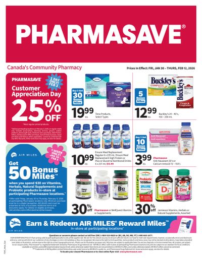 Pharmasave (Atlantic ON & West) Flyer January 30 to February 12