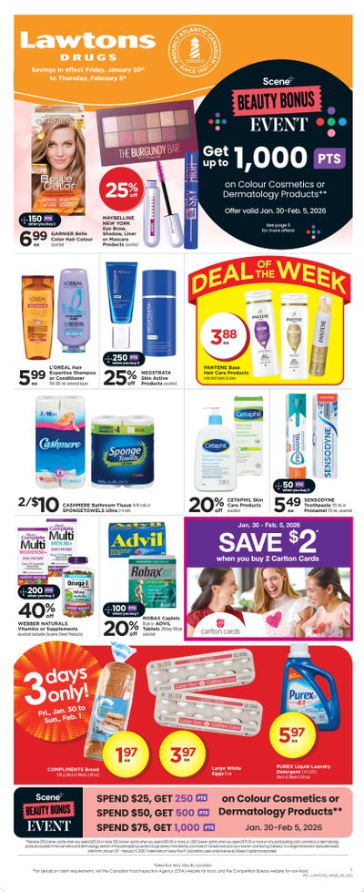 Lawtons Drugs (NS) Flyer January 30 to February 5