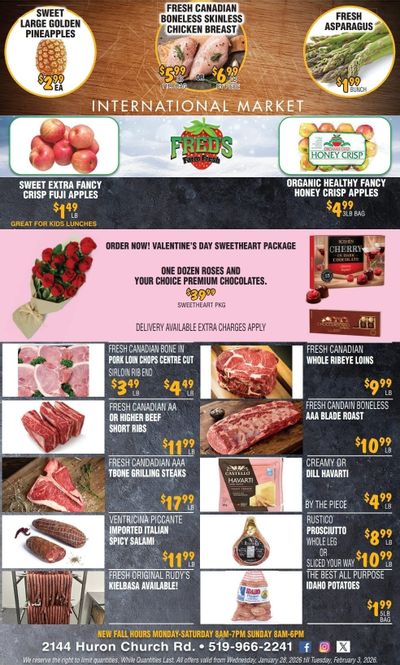 Fred's Farm Fresh Flyer January 28 to February 3