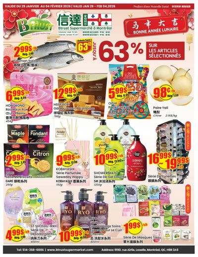 Btrust Supermarket (Montreal) Flyer January 29 to February 4
